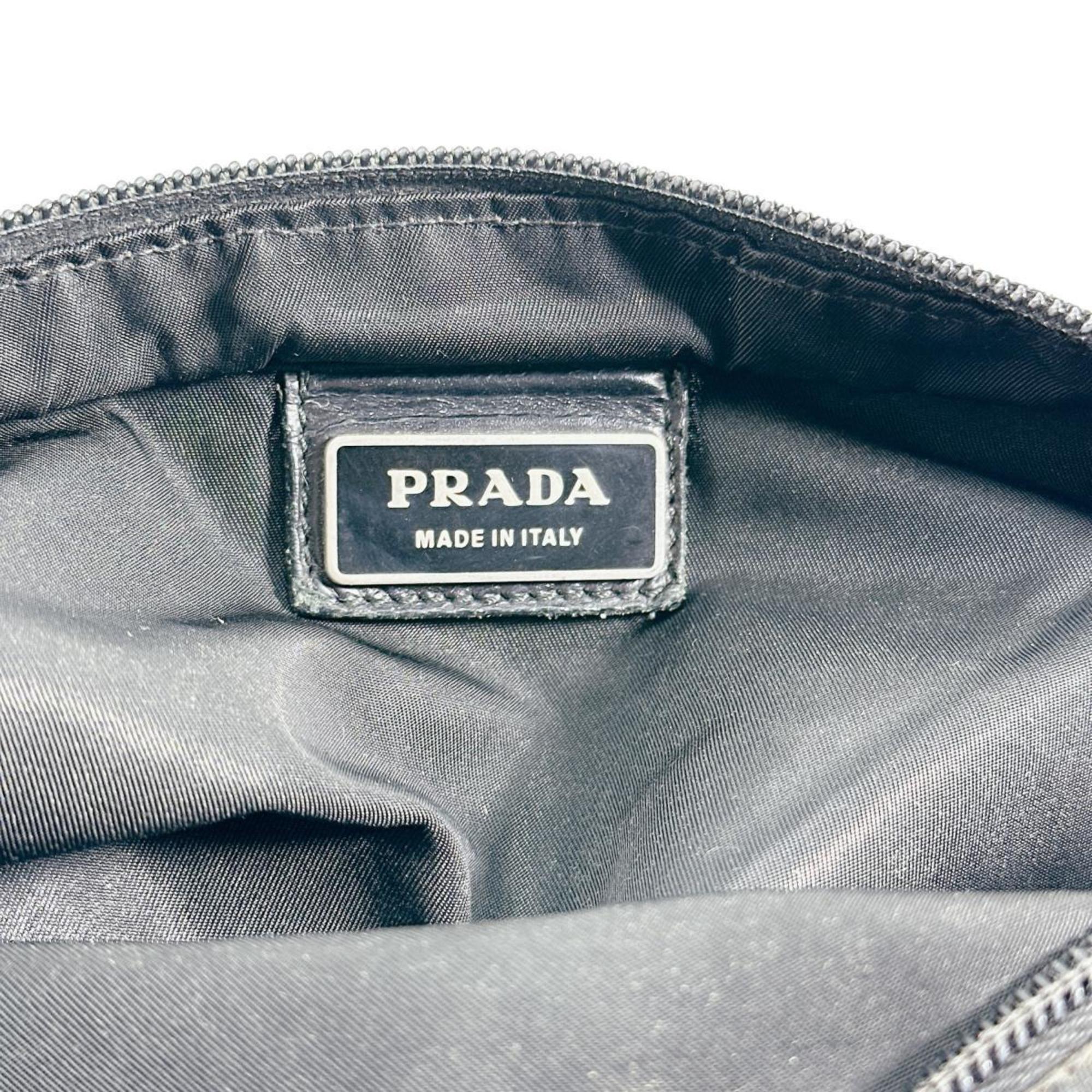 Prada Black Nylon Shoulder Bag Sling Bag (Pre-Owned)