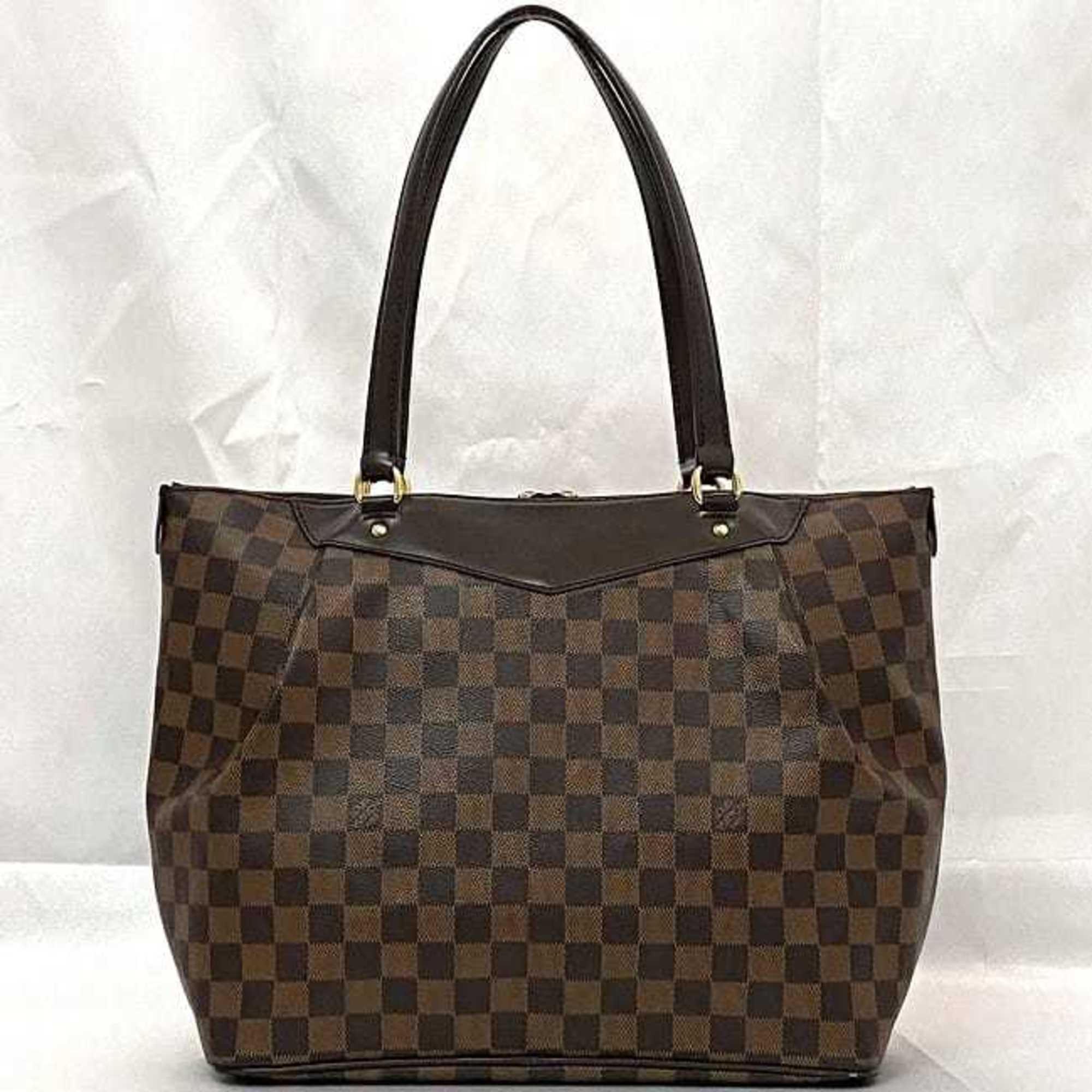 Louis Vuitton Brown Damier Canvas Ebene Damier Canvas Tote Bag (Pre-Owned)