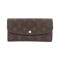 Louis Vuitton Brown Marron Rose Ballerine Coated Canvas Wallet (Bi-Fold) (Pre-Owned)