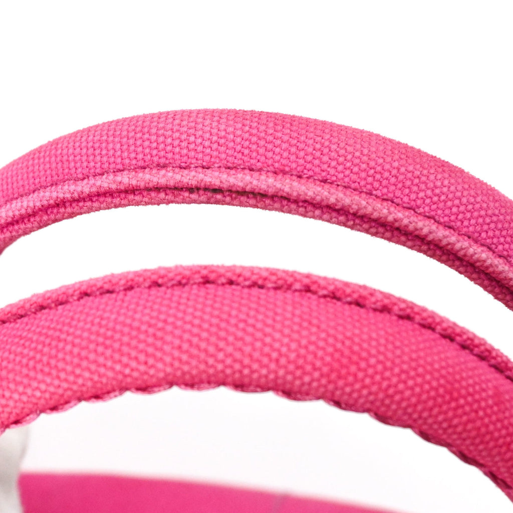 Prada Pink Canvas Handbag Shoulder Bag (Pre-Owned)
