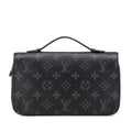 Louis Vuitton Black Pvc Leather Long Wallet (Bi-Fold) (Pre-Owned)