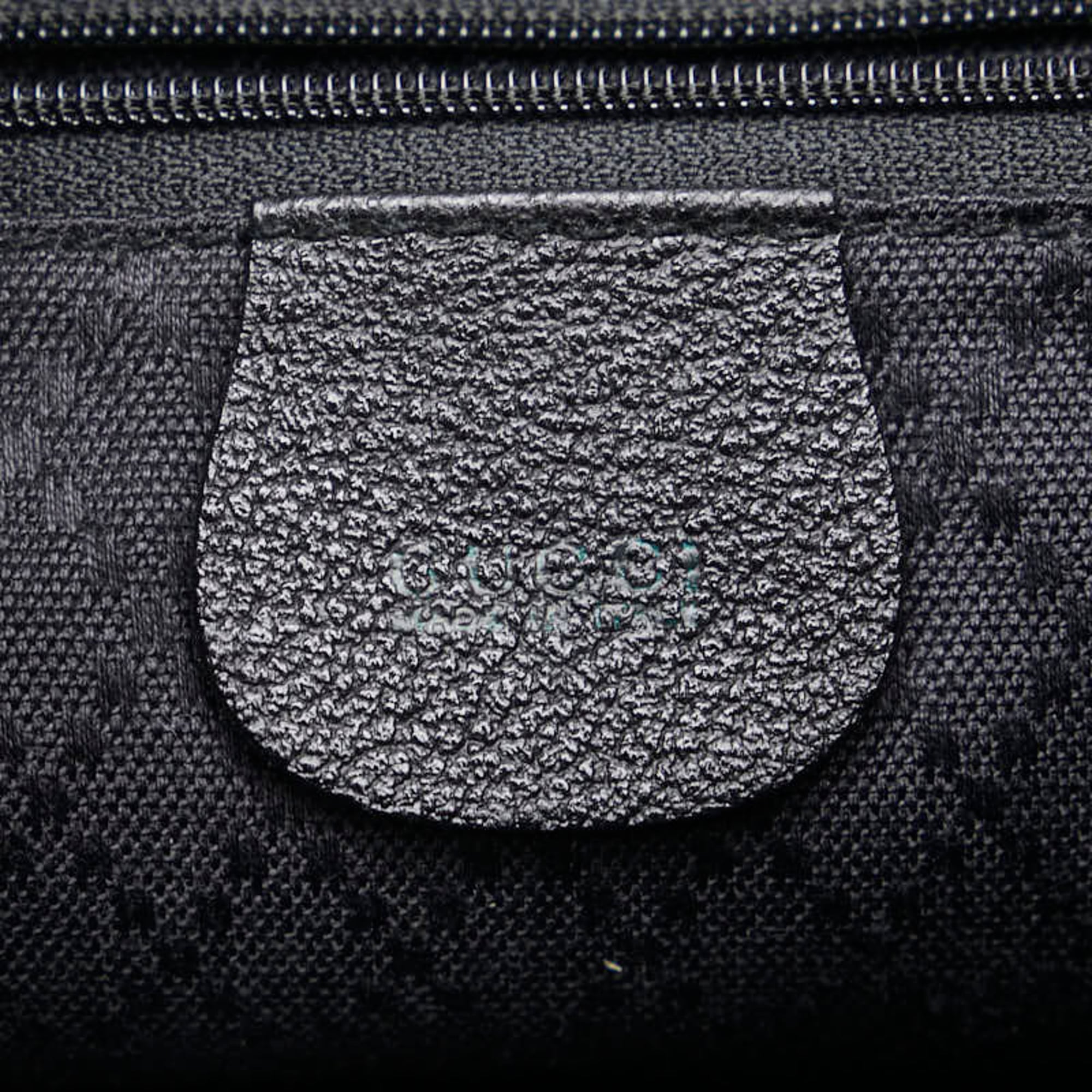 Gucci Bamboo Black Suede Leather Backpack (Pre-Owned)