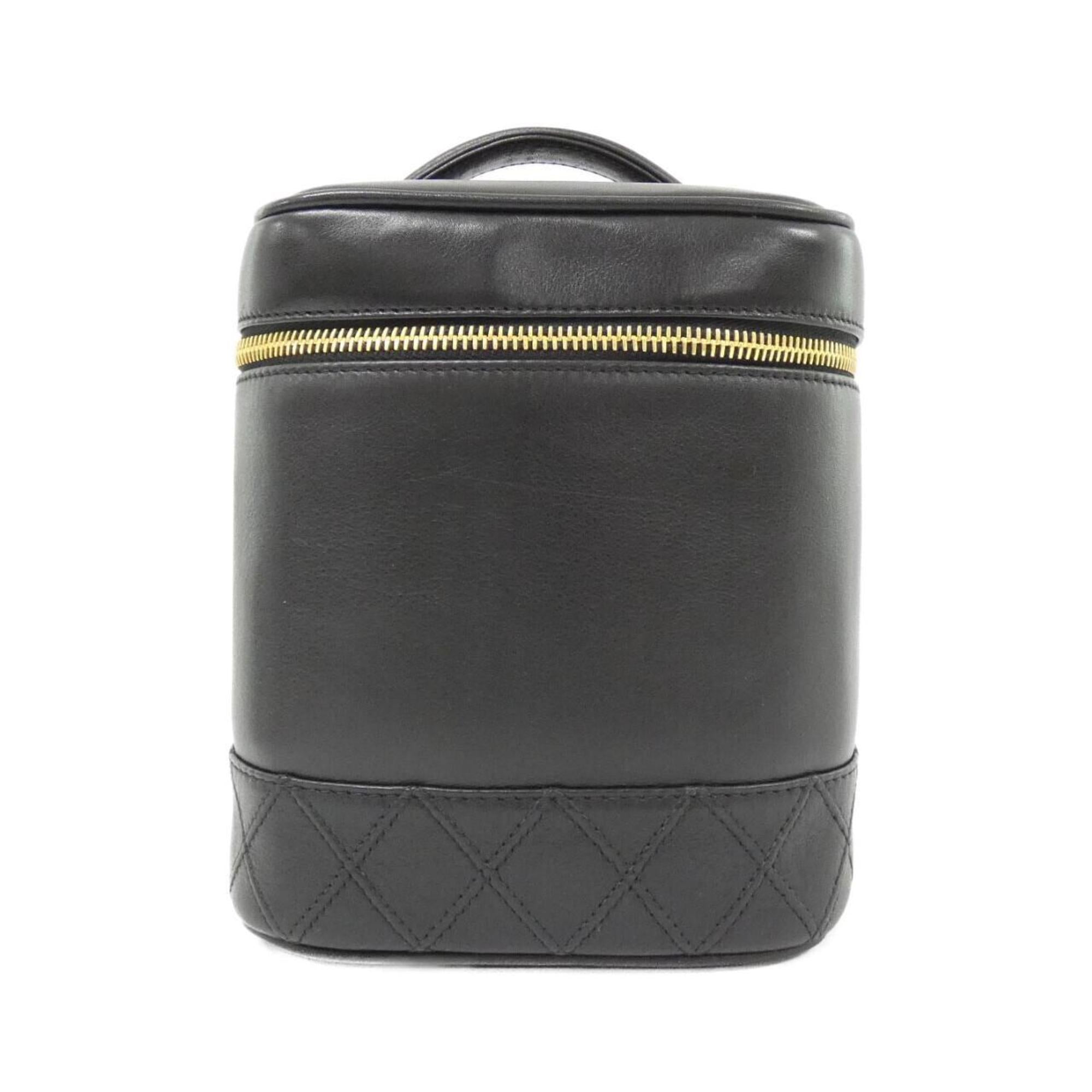 Chanel Black Leather Handbag (Pre-Owned)
