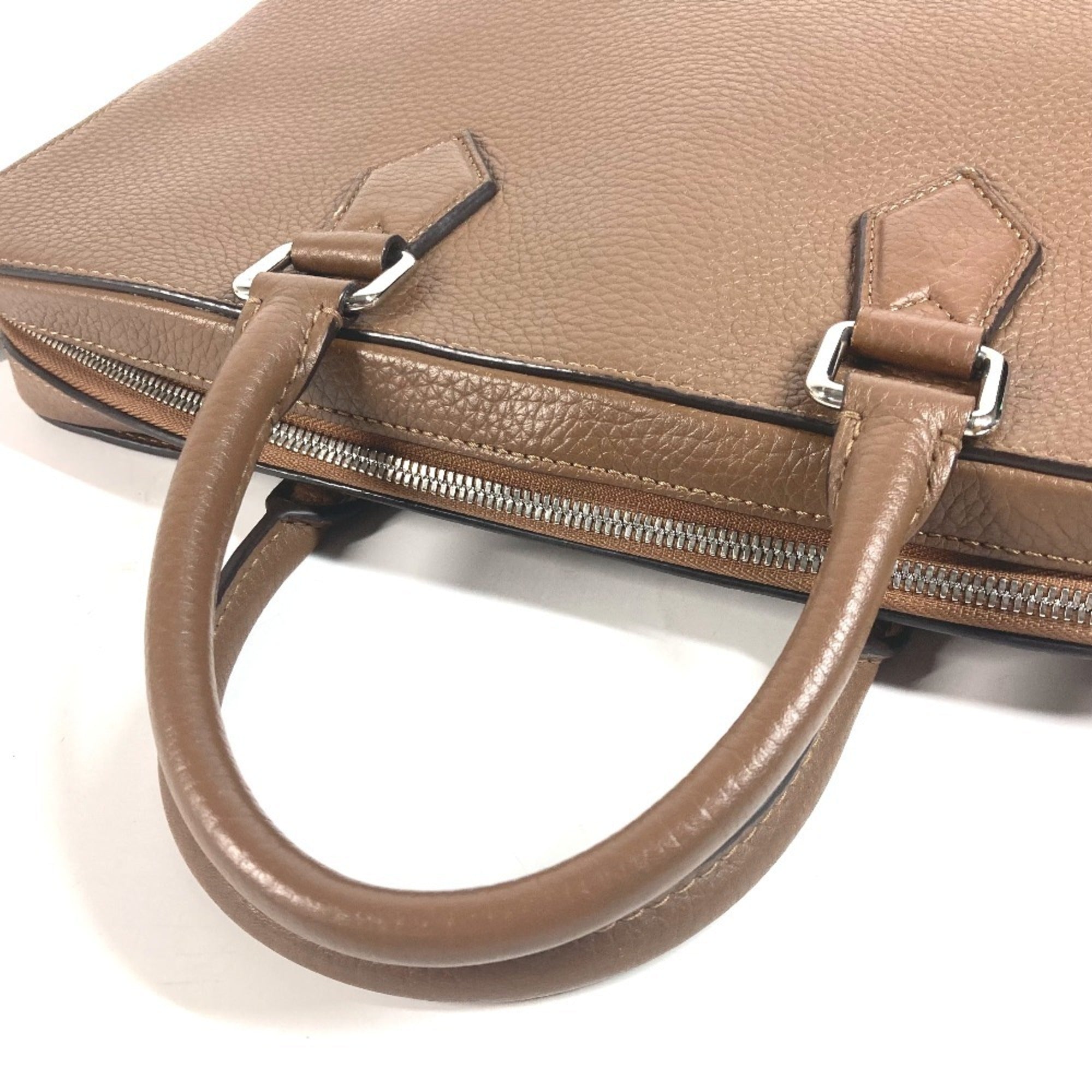 Louis Vuitton Brown Leather Briefcase Handbag Tote Bag (Pre-Owned)