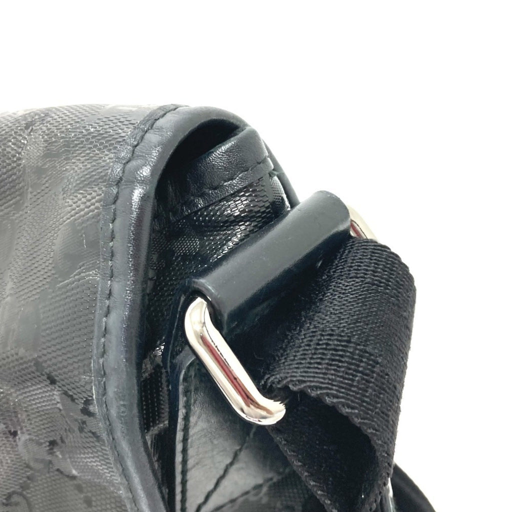 Gucci Black Gg Imprimé Messenger Bag Shoulder Bag (Pre-Owned)