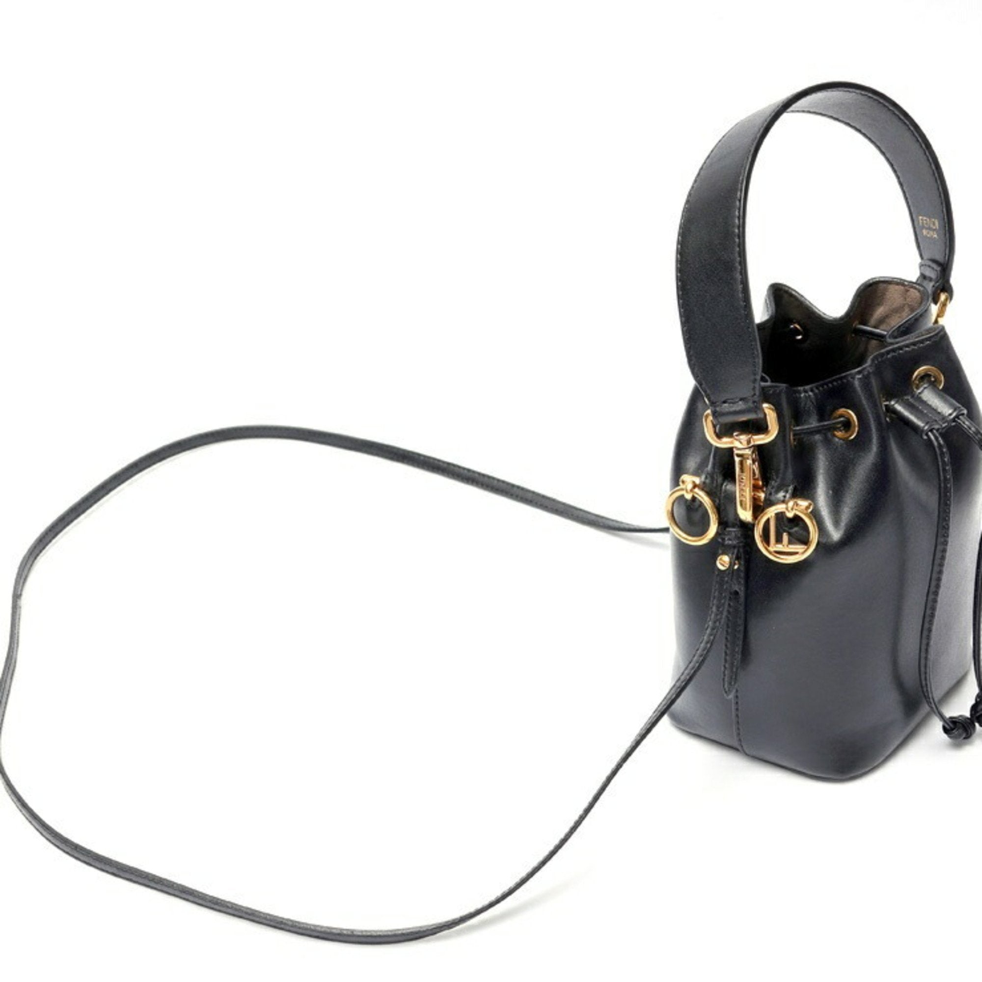 Fendi Black Leather Handbag (Pre-Owned)