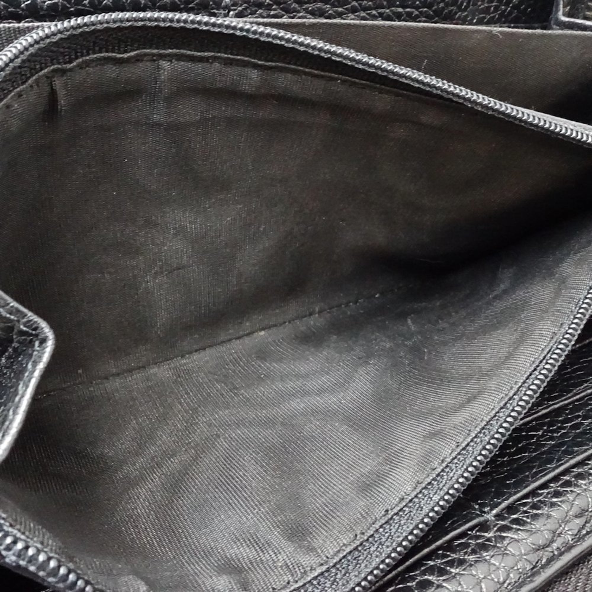 Gucci Black Leather Long Wallet (Bi-Fold) (Pre-Owned)
