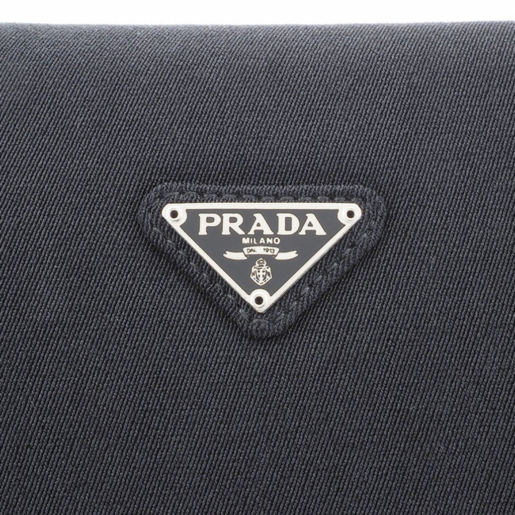 Prada Black Canvas Shoulder Bag (Pre-Owned)