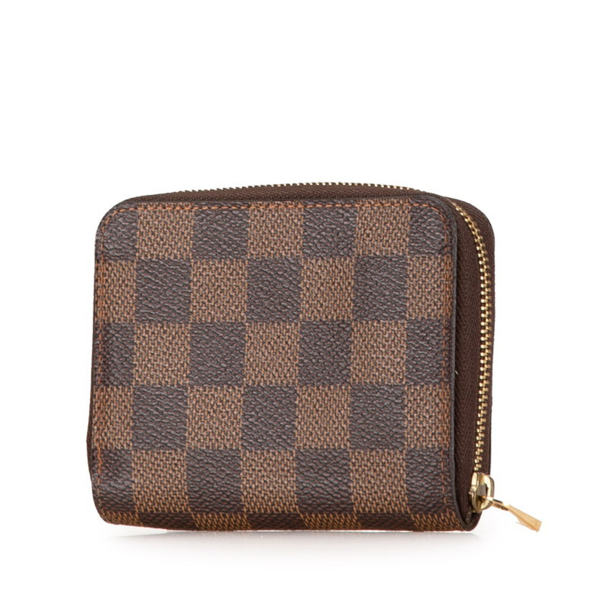 Louis Vuitton Brown Pvc Leather Coin Purse/Coin Case (Pre-Owned)