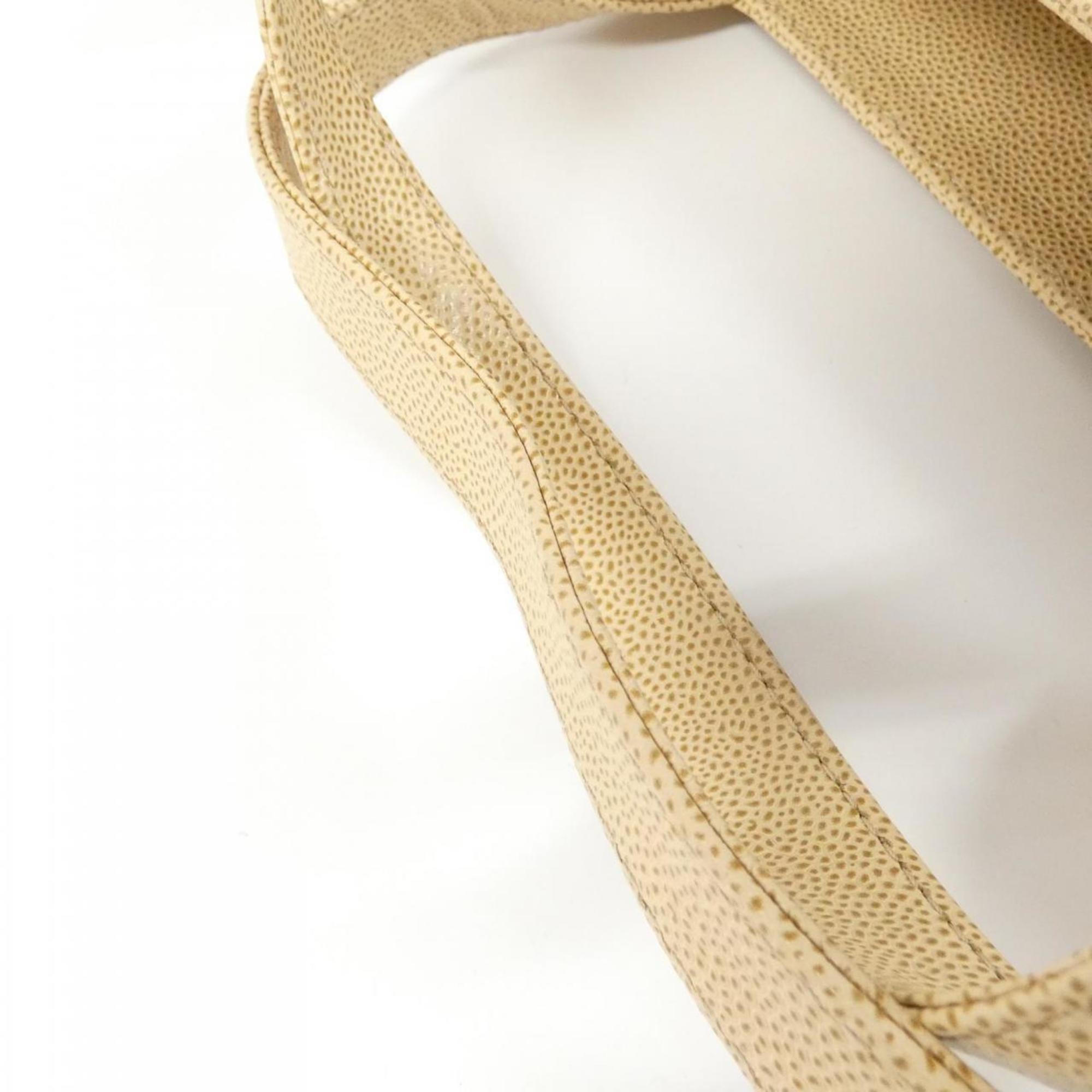 Chanel Beige Caviar Leather Handbag (Pre-Owned)