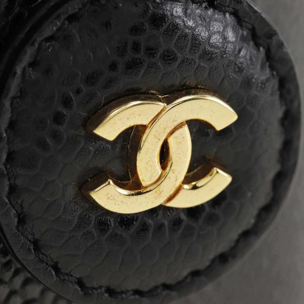 Chanel Caviar Skin Black Caviar Leather Handbag (Pre-Owned)