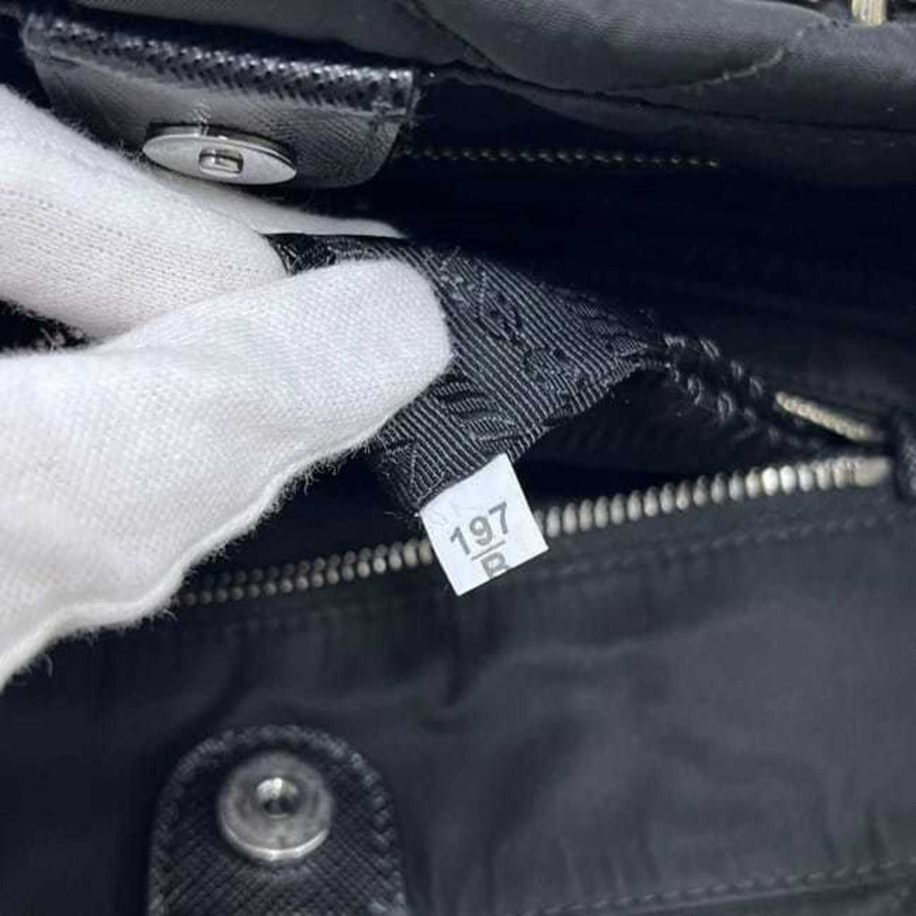 Prada Black Nero Nylon Tote Bag (Pre-Owned)