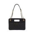 Chanel Black Leather Shoulder Bag (Pre-Owned)