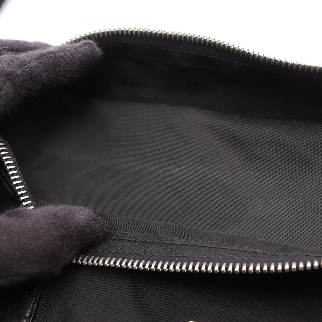 Prada Black Nylon Saffiano Triangle Handbag Shoulder Bag (Pre-Owned)
