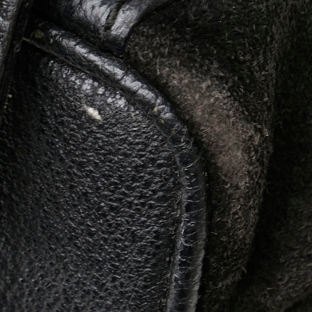 Gucci Black Leather Suede Backpack (Pre-Owned)