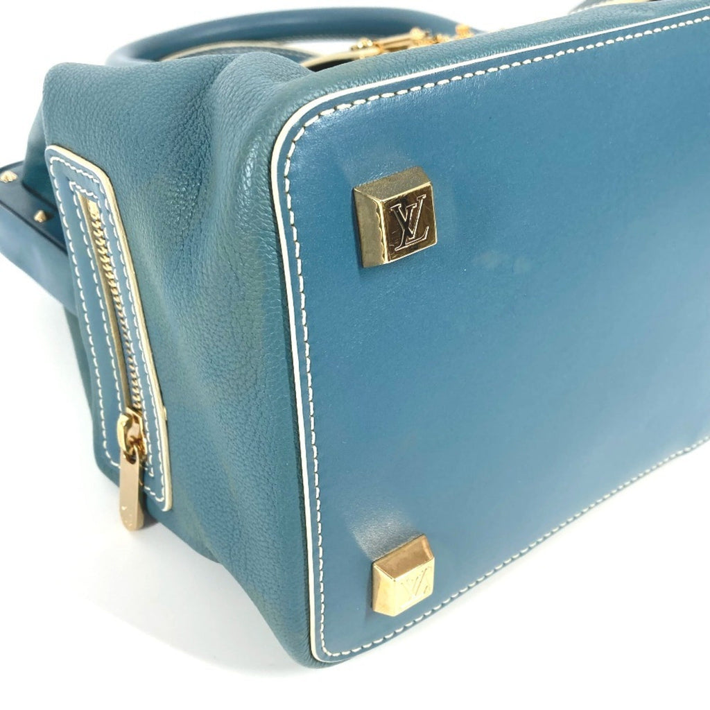 Louis Vuitton Blue Suhali Leather Leather Handbag Tote Bag (Pre-Owned)