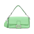Fendi Green Leather Shoulder Bag (Pre-Owned)