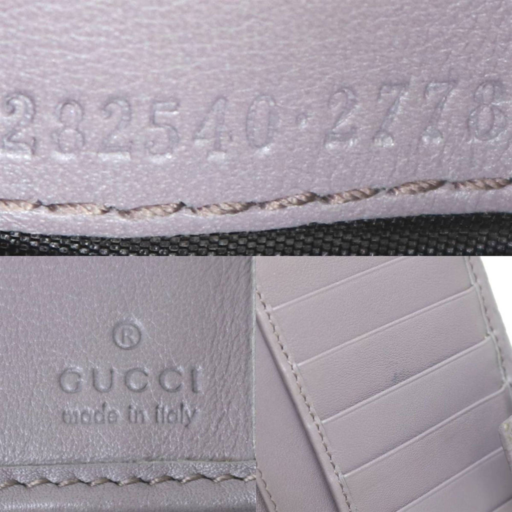 Gucci Purple Gray Long Wallet (Bi-Fold) (Pre-Owned)