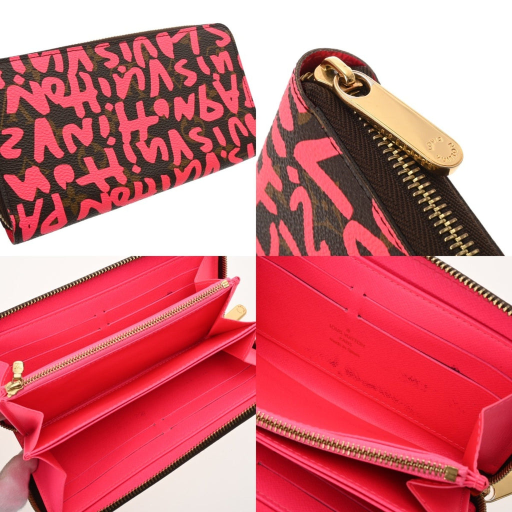 Louis Vuitton Monogram Graffiti Fuchsia Monogram Monogram Graffiti Long Bill Wallet (Bi-Fold) (Pre-Owned)