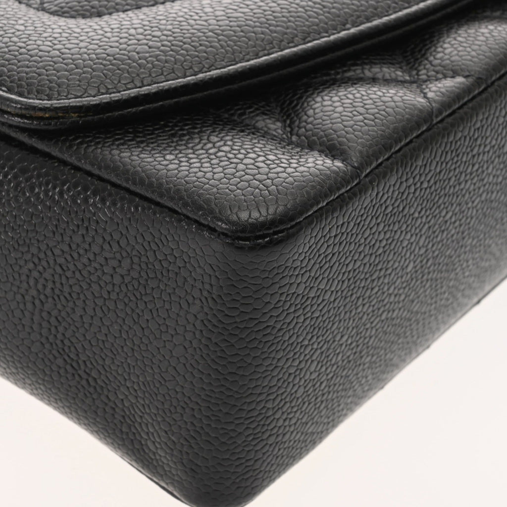 Chanel Black Grained Calfskin Shoulder Bag (Pre-Owned)