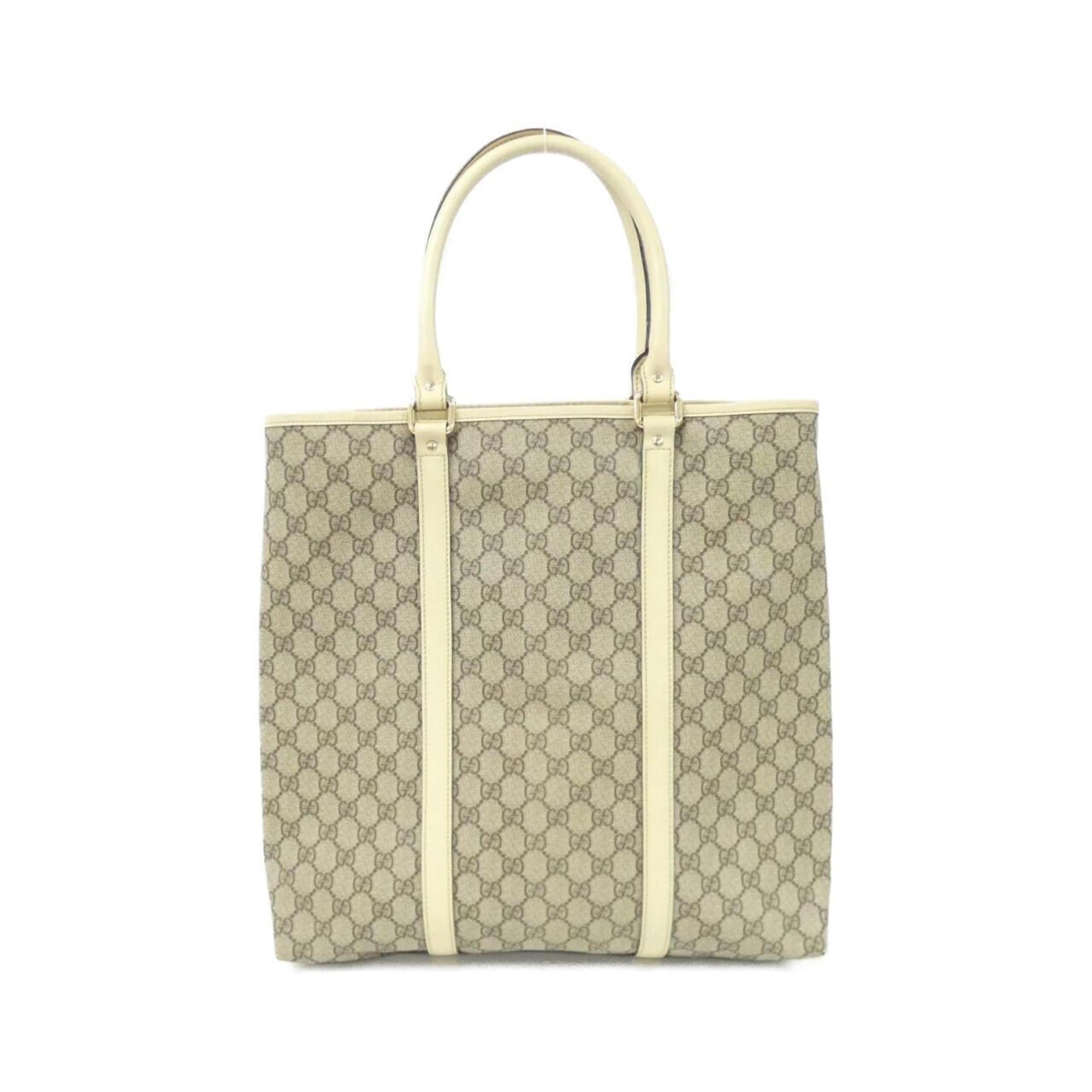 Gucci Beige Ivory Gg Plus Handbag (Pre-Owned)