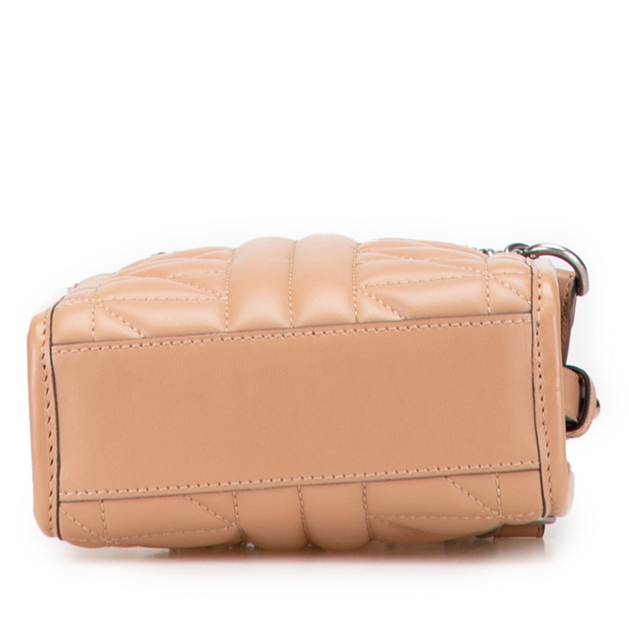 Gucci Beige Leather Handbag Shoulder Bag (Pre-Owned)