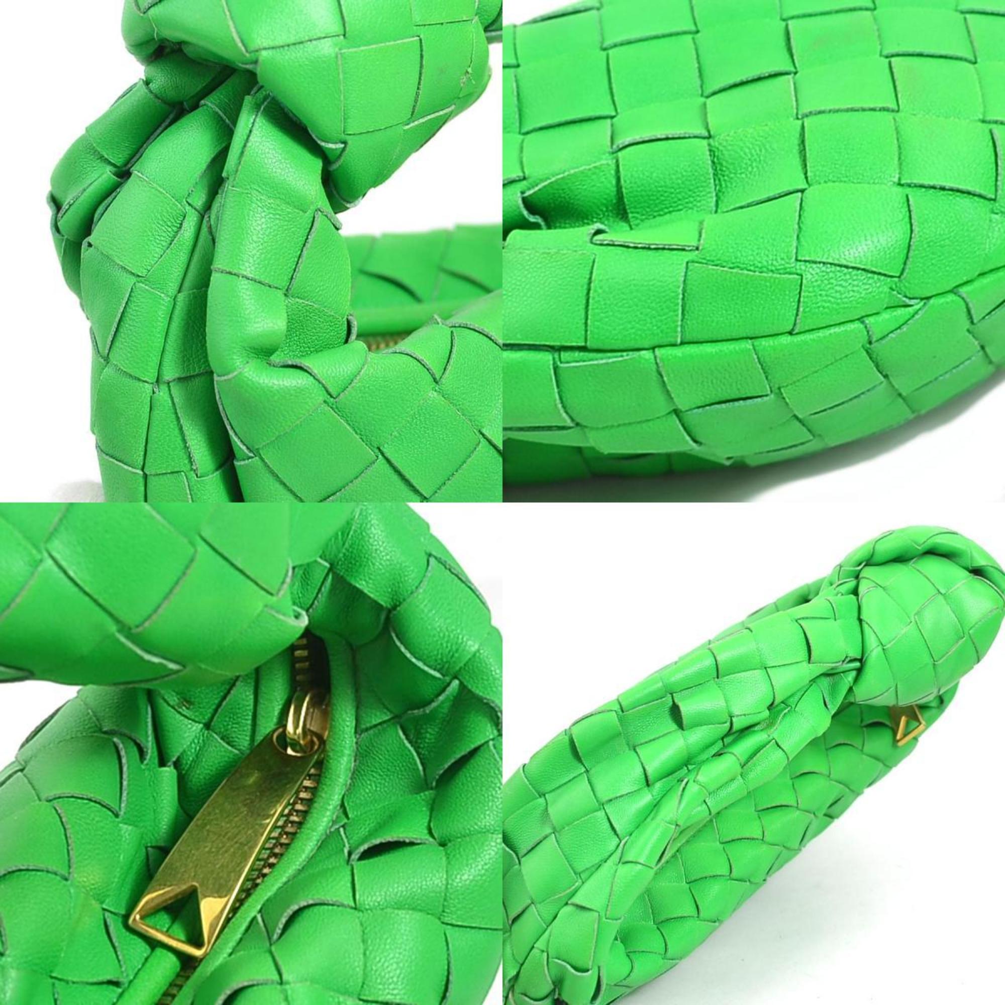 Bottega Veneta Green Leather Handbag (Pre-Owned)
