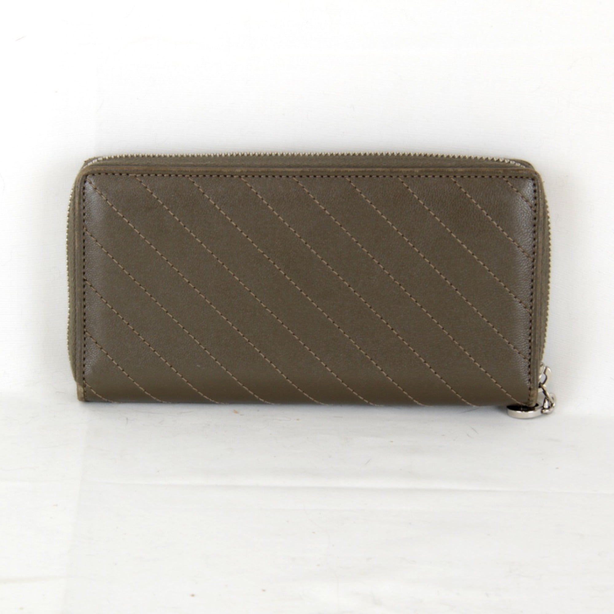 Gucci Brown Leather Long Wallet (Bi-Fold) (Pre-Owned)