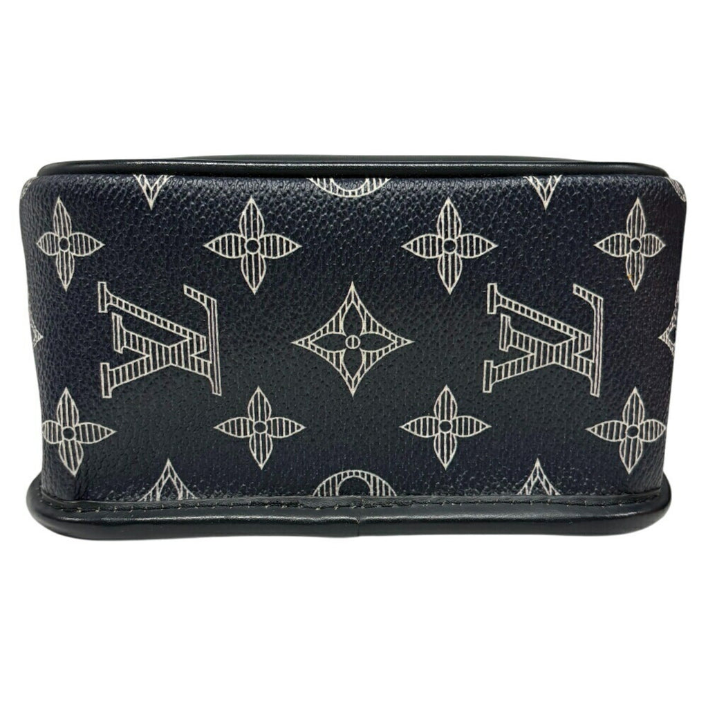 Louis Vuitton Navy Leather Shoulder Bag (Pre-Owned)