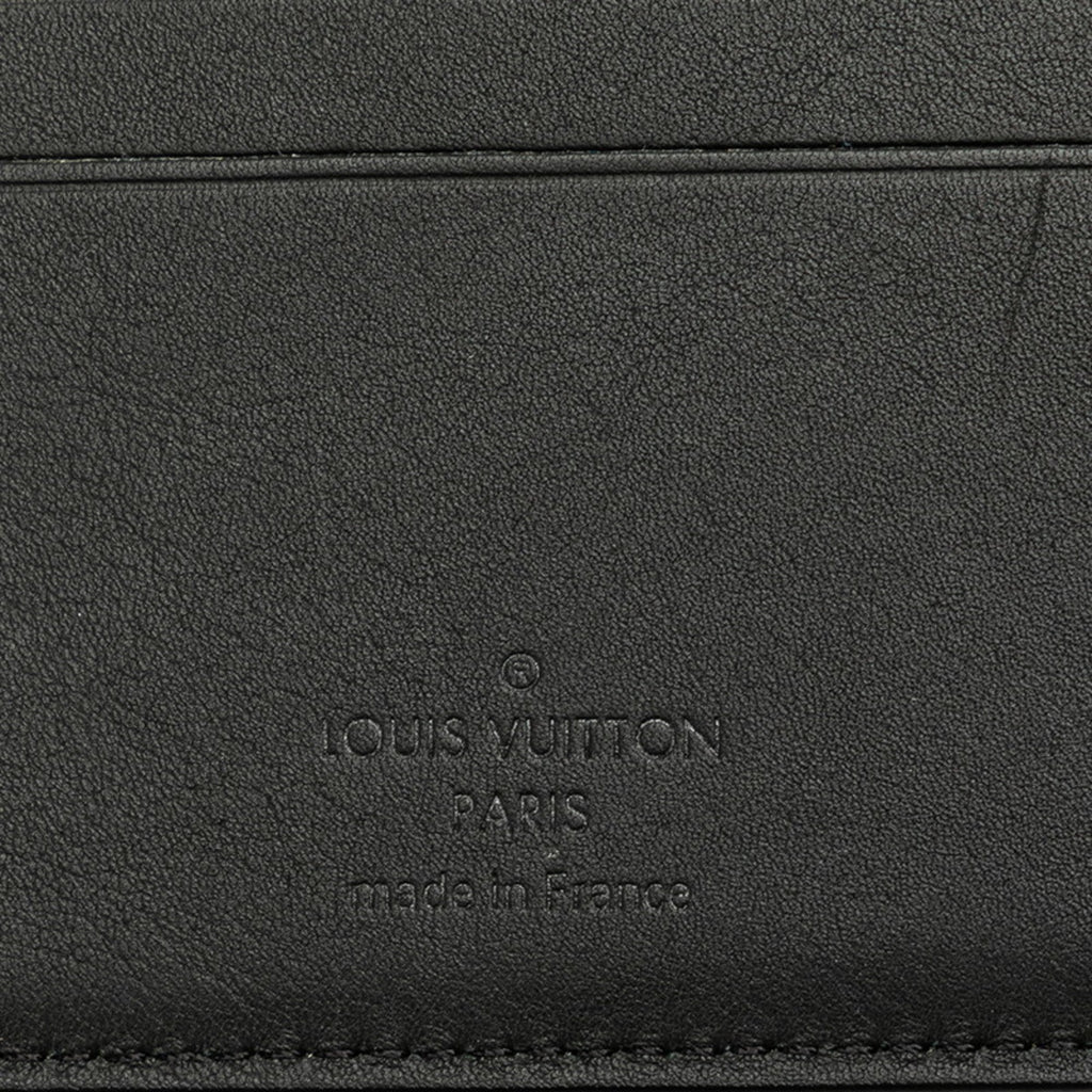 Louis Vuitton Black Noir Leather Bill Wallet (Bi-Fold) (Pre-Owned)