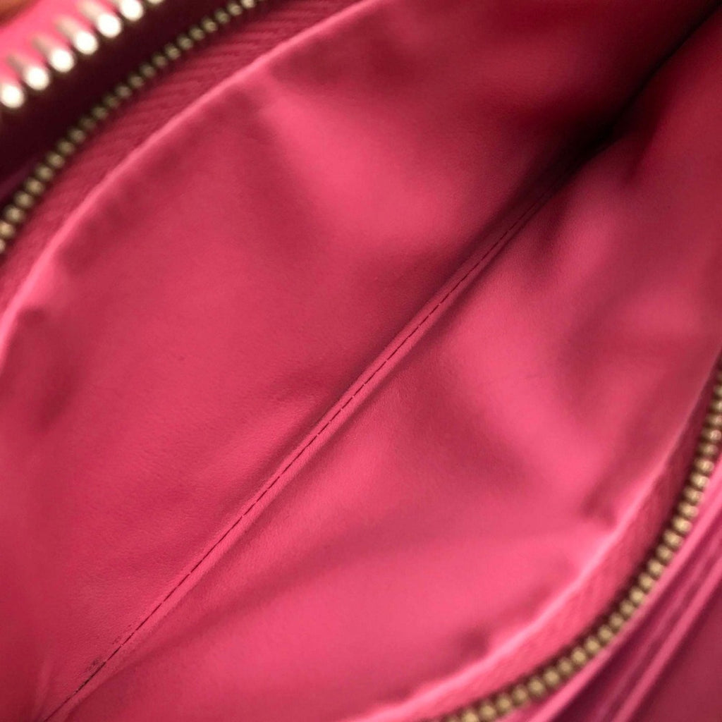 Louis Vuitton Pink Leather Long Wallet (Bi-Fold) (Pre-Owned)
