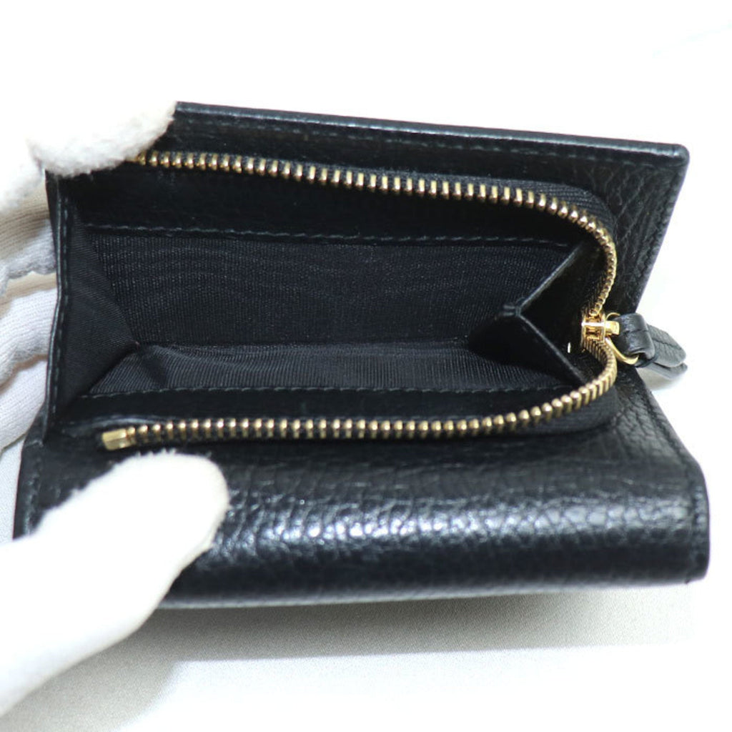 Gucci Black Leather Wallet (Tri-Fold) (Pre-Owned)