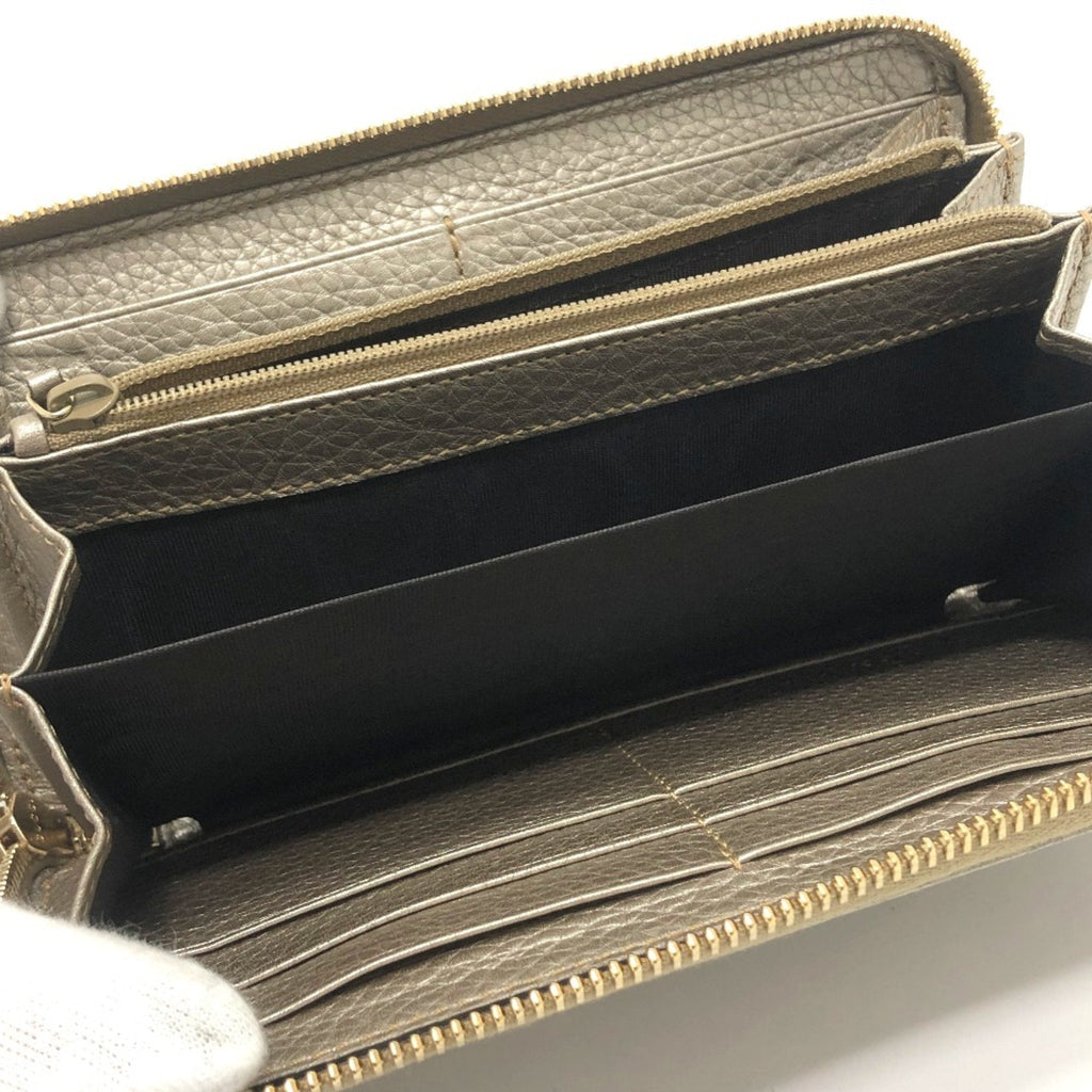Gucci Gold Leather Long Wallet (Bi-Fold) (Pre-Owned)
