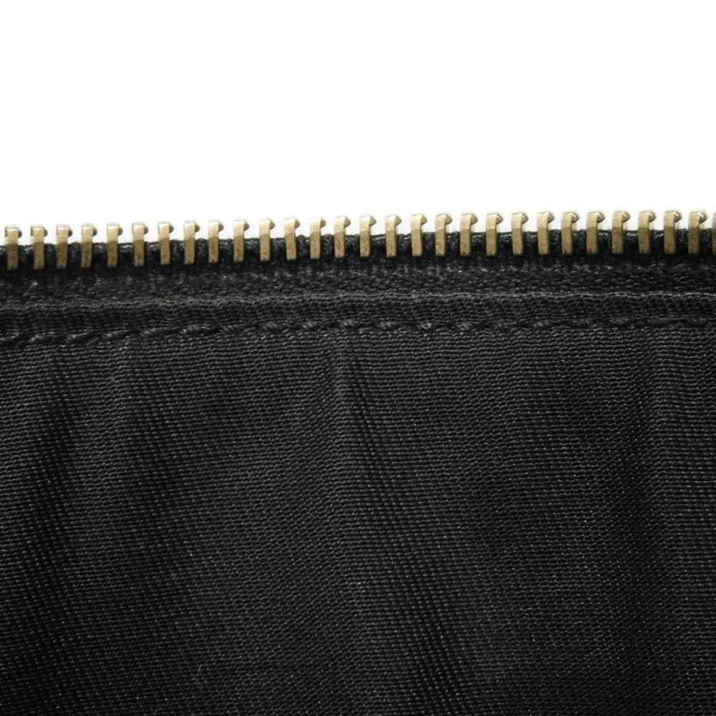 Gucci Diamante Black Leather Messenger Bag Shoulder Bag (Pre-Owned)