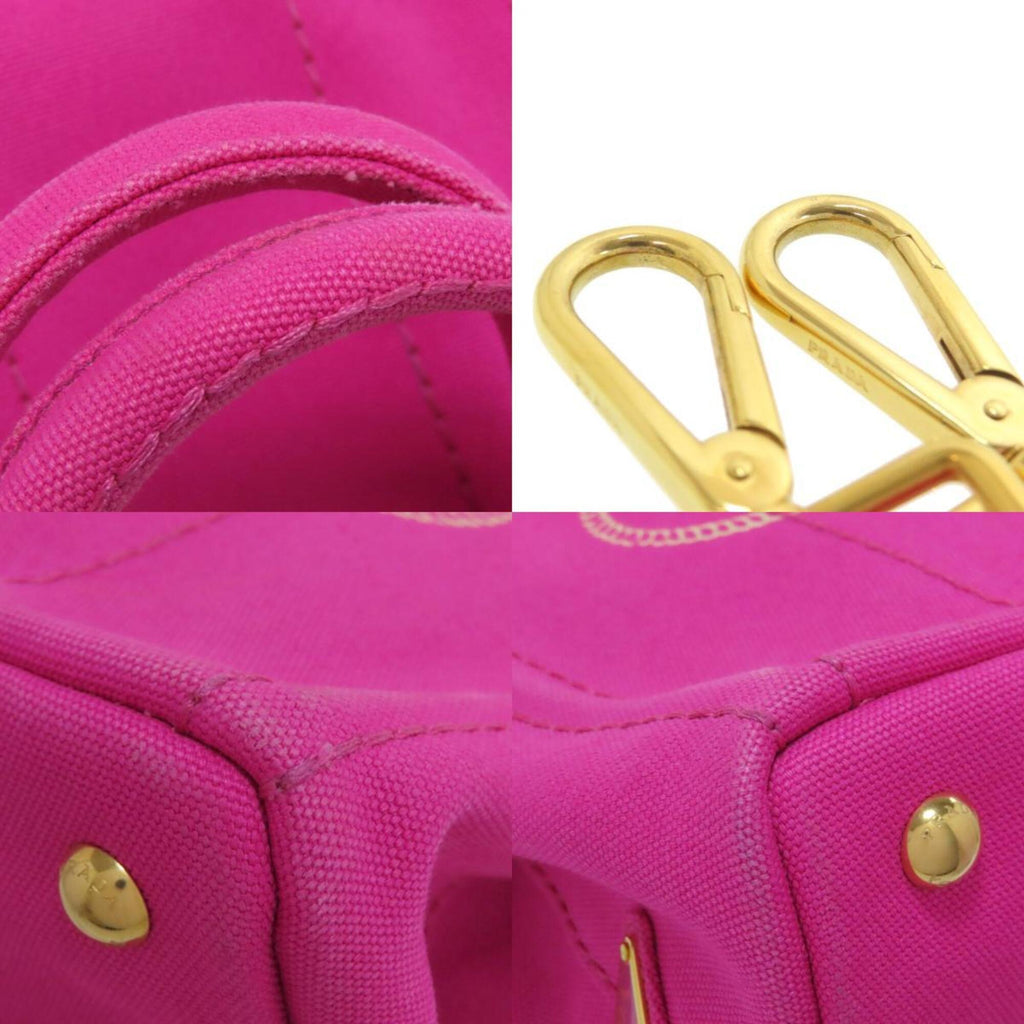 Prada Pink Canapa Handbag (Pre-Owned)