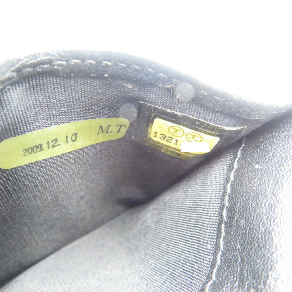 Chanel Black Yellow Patent Leather Wallet (Bi-Fold) (Pre-Owned)