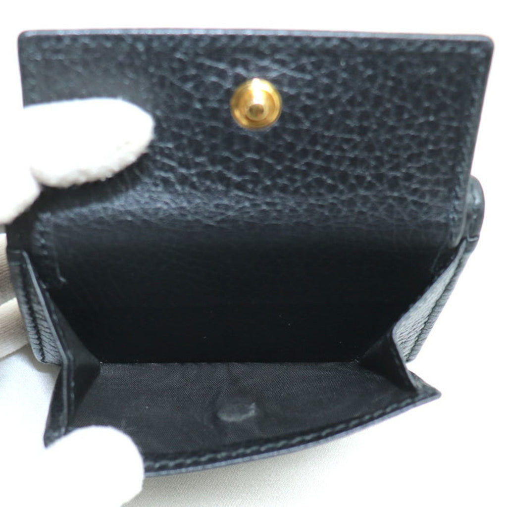 Gucci Black Leather Wallet (Tri-Fold) (Pre-Owned)