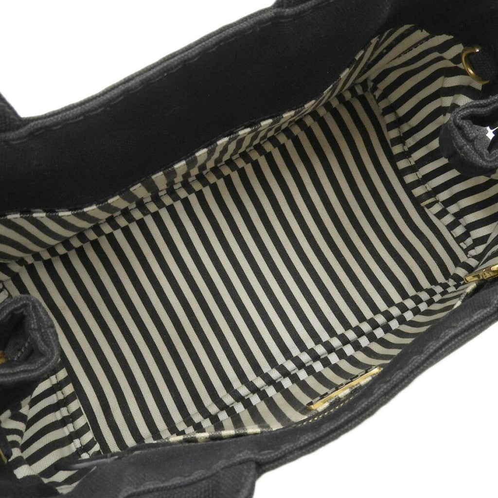 Prada Black Canvas Handbag (Pre-Owned)