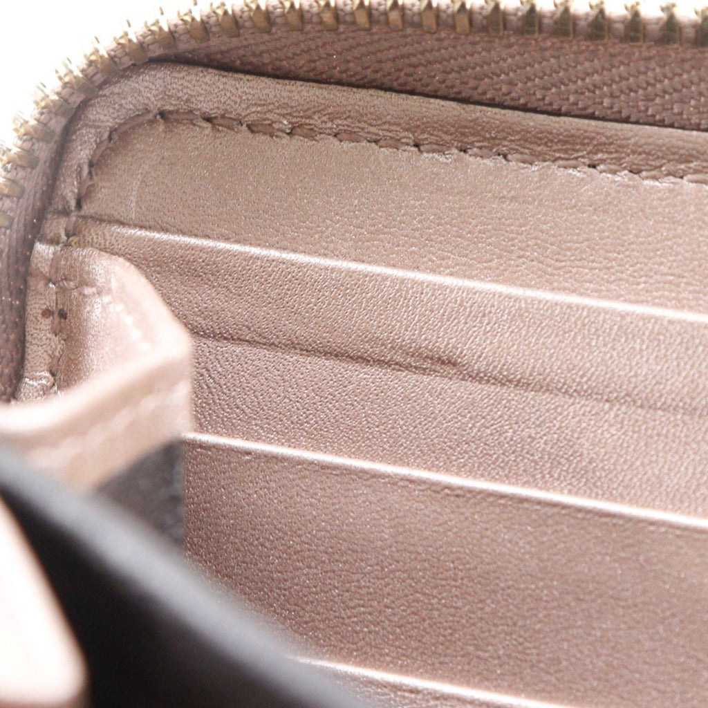 Gucci Pink Gg Leather Long Wallet (Bi-Fold) (Pre-Owned)