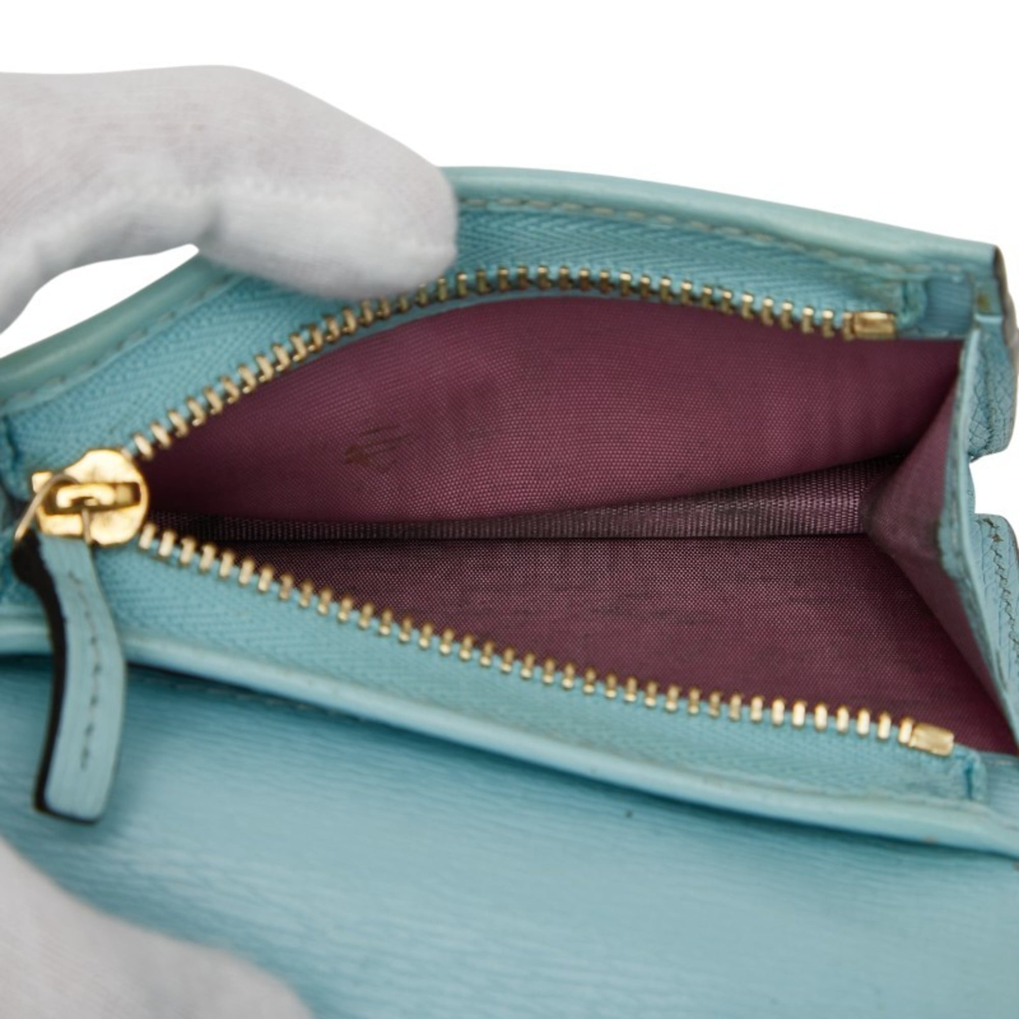 Gucci Blue Leather Wallet (Bi-Fold) (Pre-Owned)