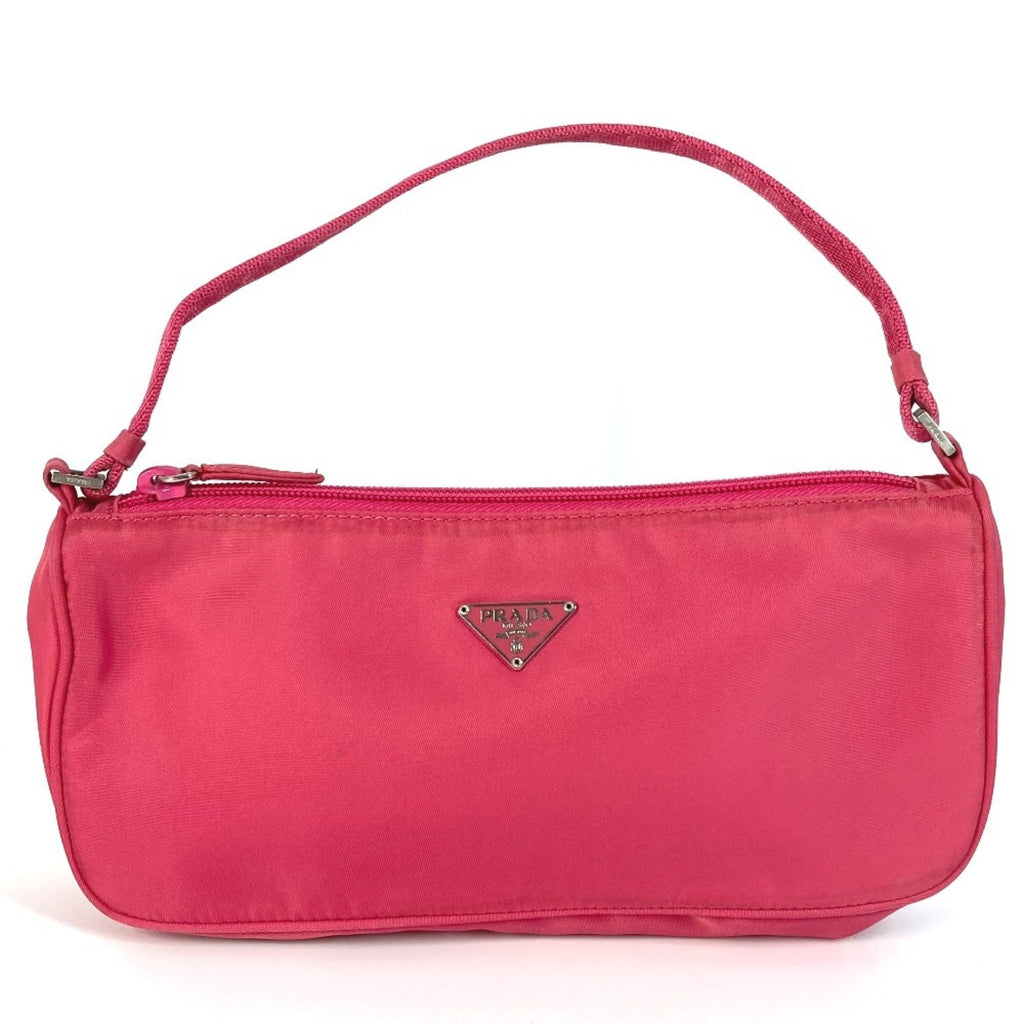 Prada Pink Nylon Handbag Shoulder Bag (Pre-Owned)