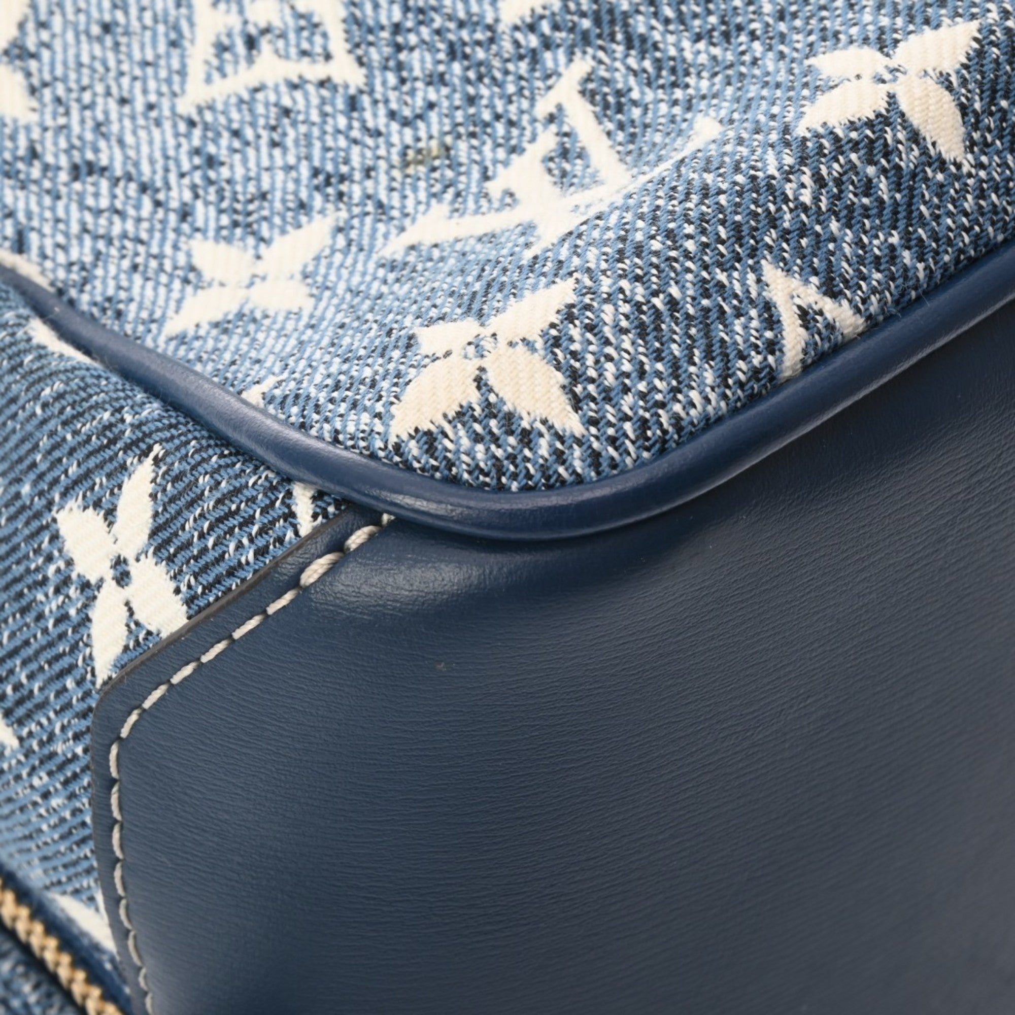Louis Vuitton Blue Monogram Jacquard Denim Handbag (Pre-Owned)