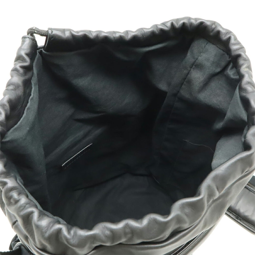 Bottega Veneta Black Leather Shoulder Bag (Pre-Owned)