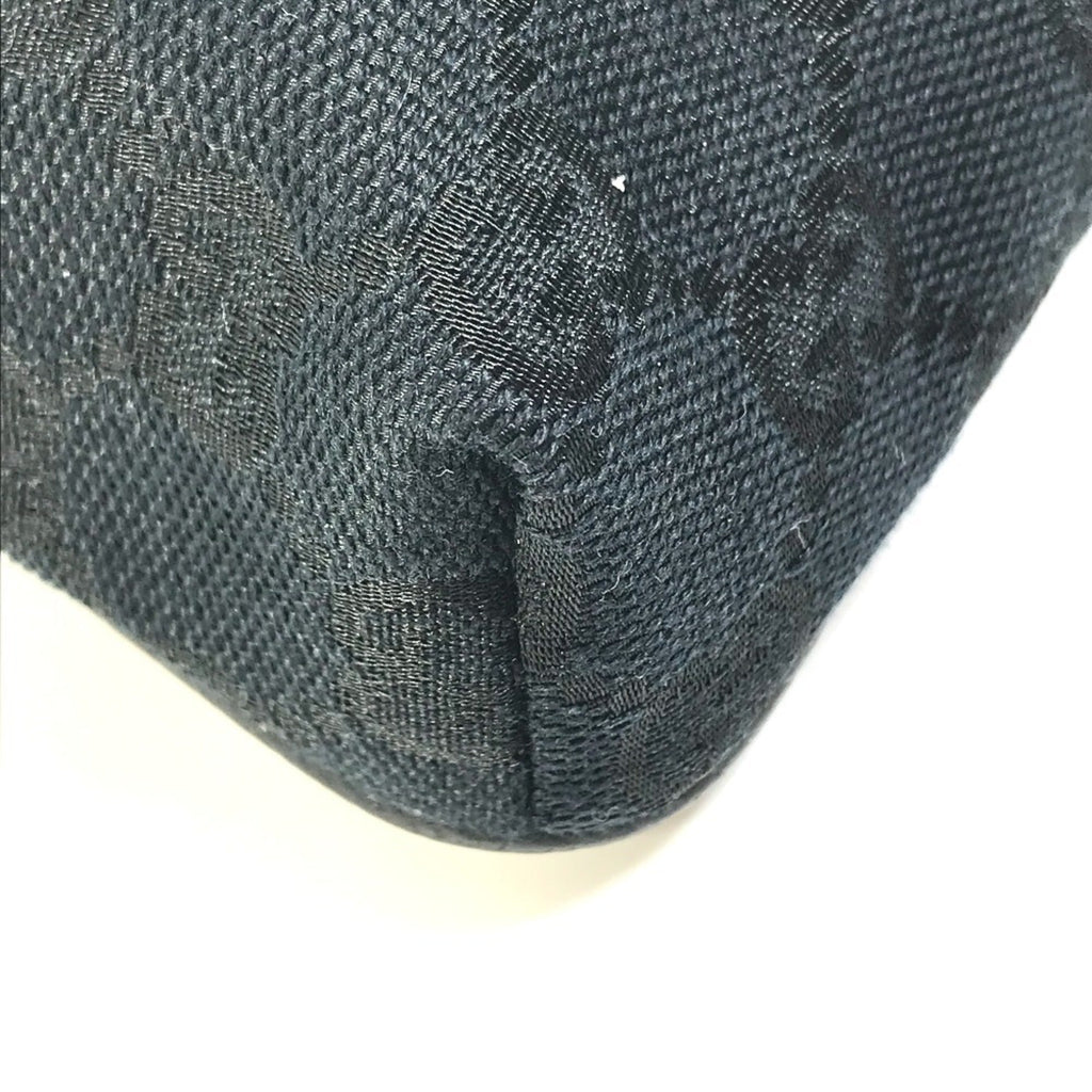 Gucci Black Gg Canvas Leather Fanny Pack (Pre-Owned)