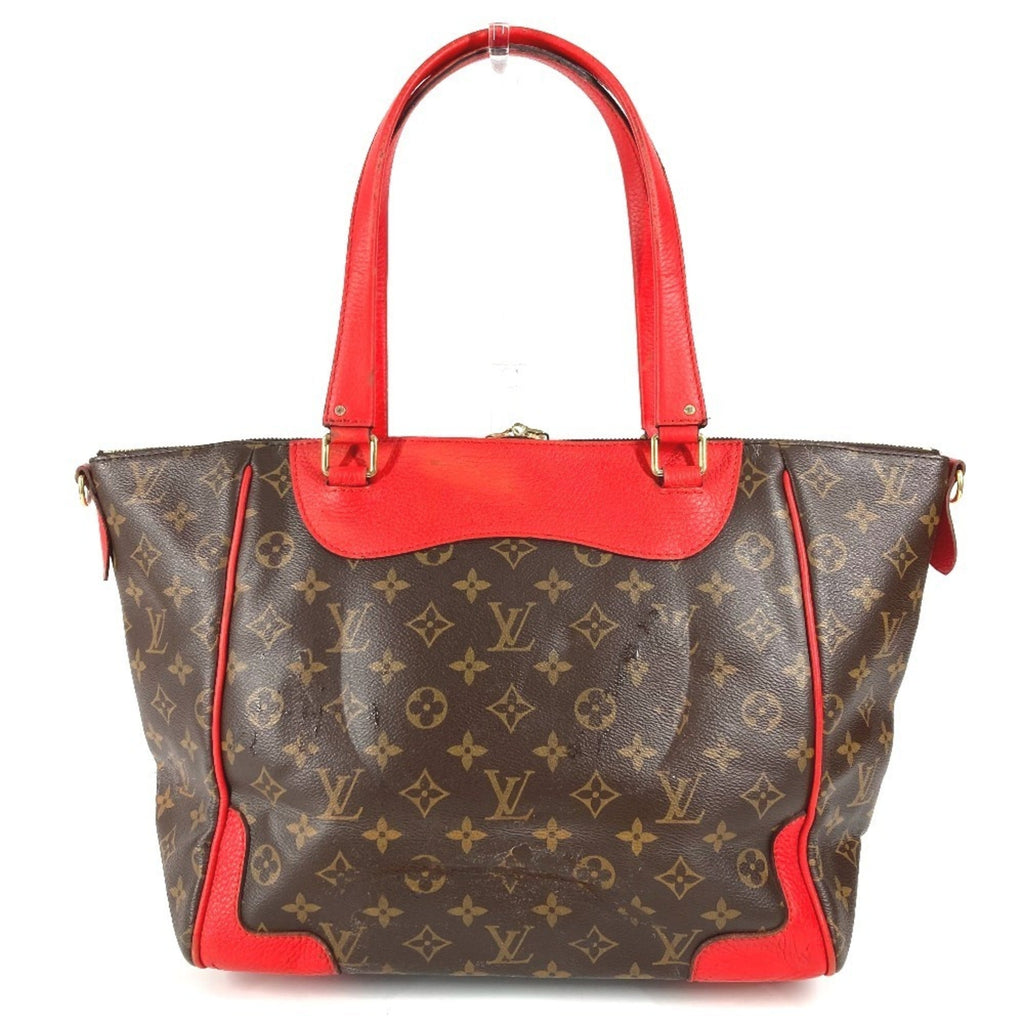 Louis Vuitton Brown Red Color Monogram Shoulder Bag (Pre-Owned)