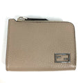 Fendi Beige Leather Coin Purse/Coin Case (Pre-Owned)