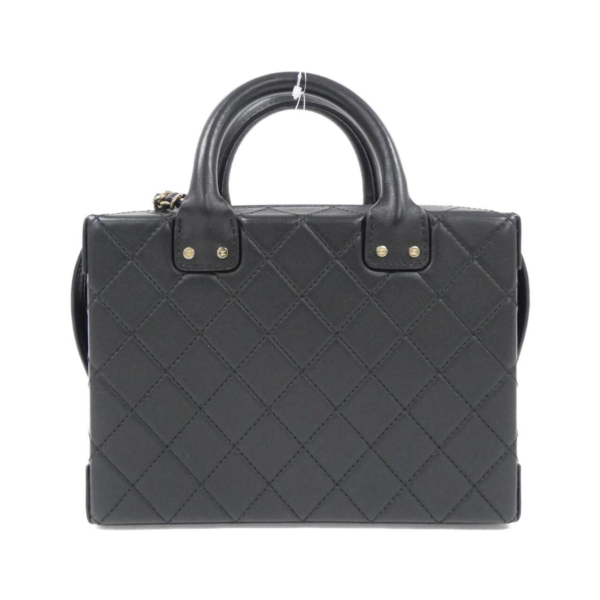 Chanel Black Leather Handbag (Pre-Owned)