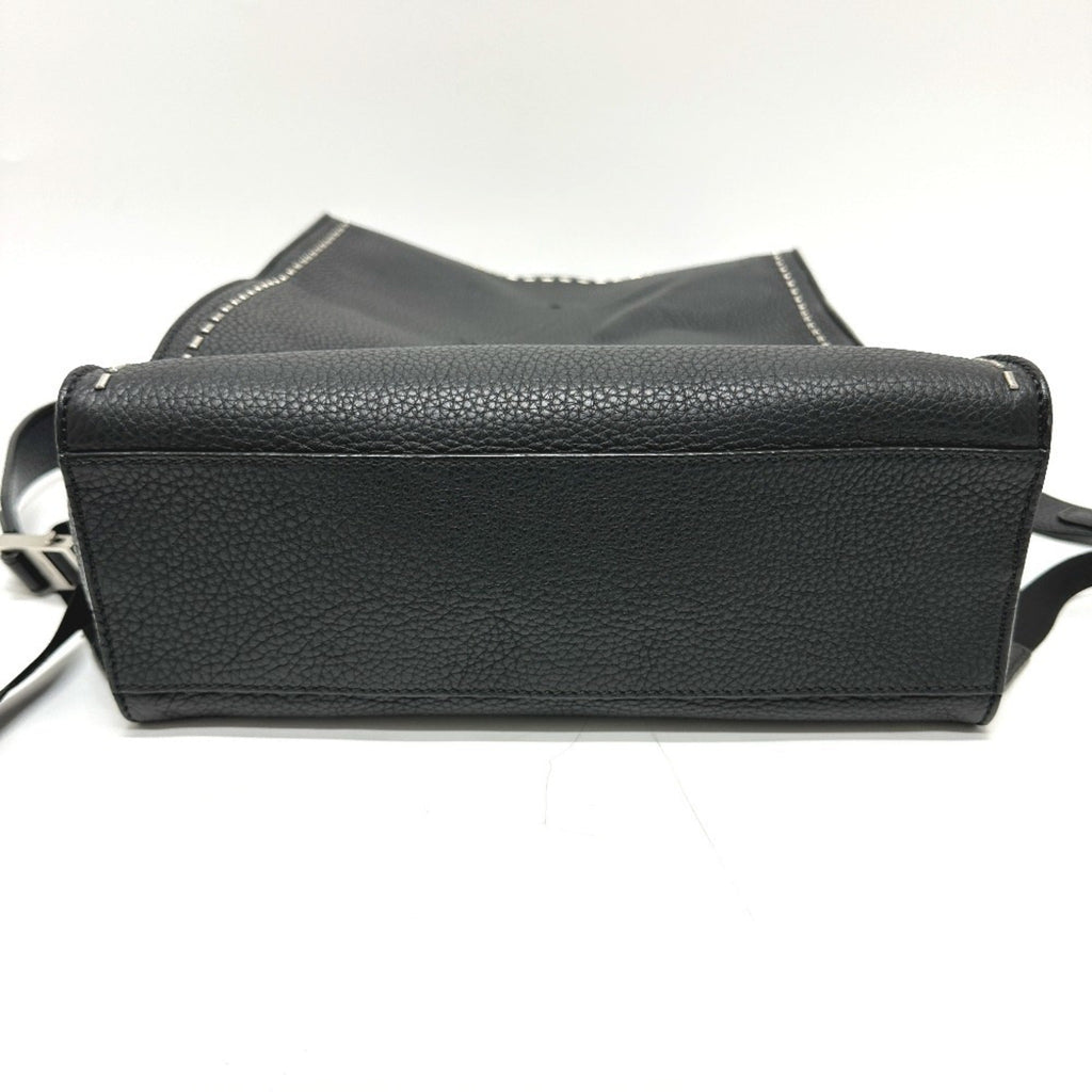 Fendi Black Leather Backpack (Pre-Owned)