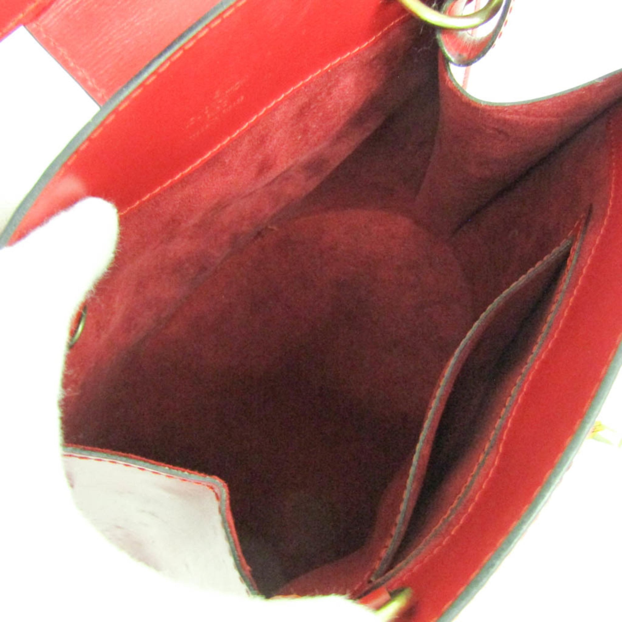 Louis Vuitton Cluny Shoulder Bag Epi Leather Red Leather Shoulder Bag Bag (Pre-Owned)