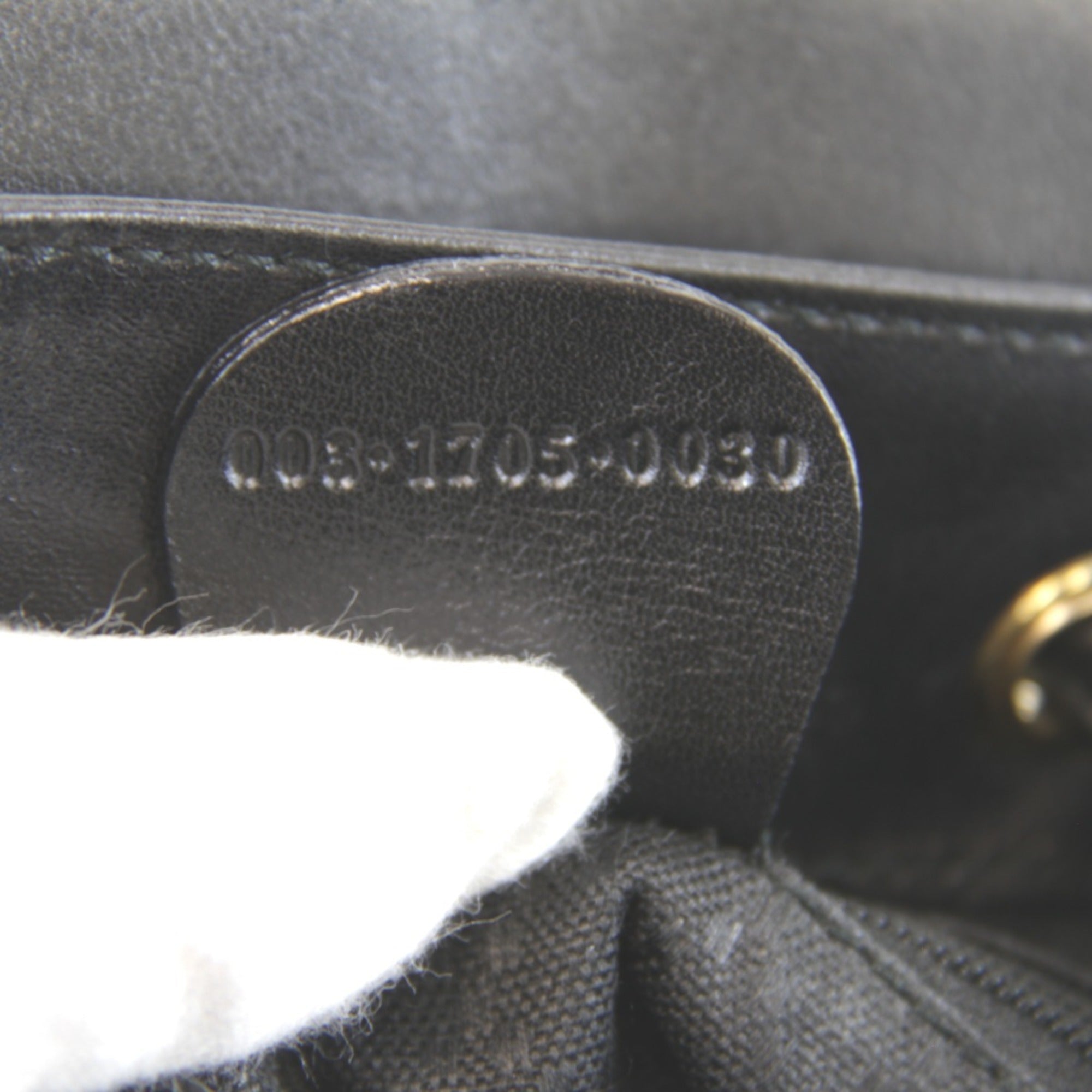Gucci Black Bamboo Leather Backpack (Pre-Owned)